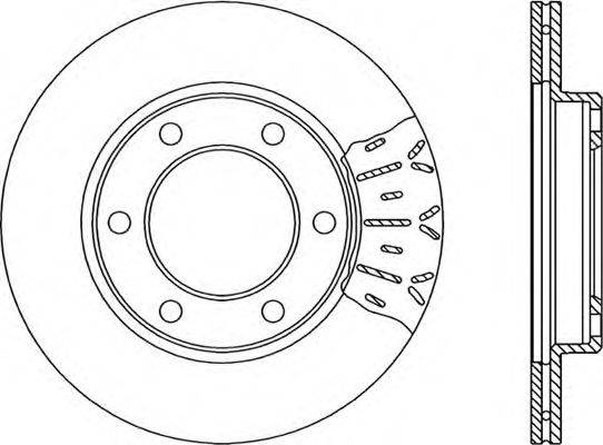 OPEN PARTS BDR183320 гальмівний диск
