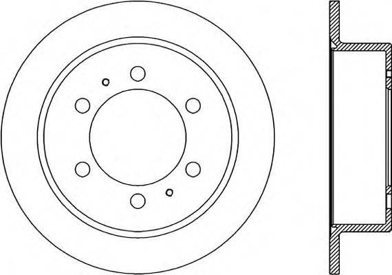 OPEN PARTS BDR186010 гальмівний диск
