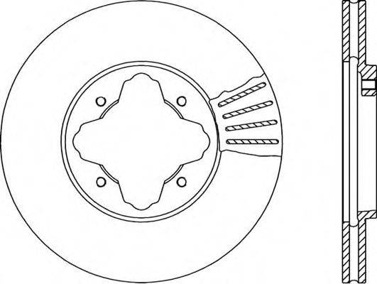 OPEN PARTS BDA122220 гальмівний диск