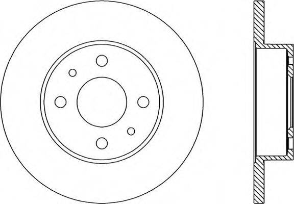 OPEN PARTS BDA122910 гальмівний диск