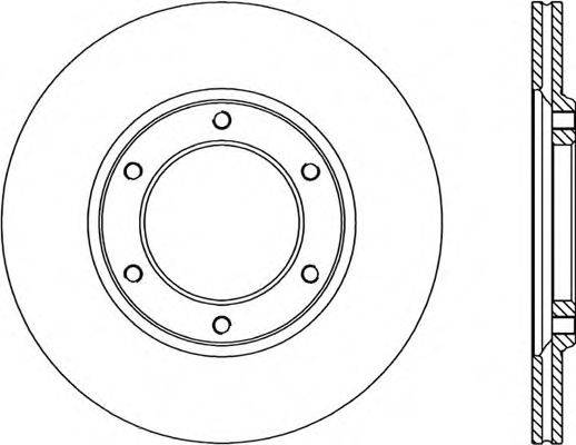 OPEN PARTS BDA136220 гальмівний диск
