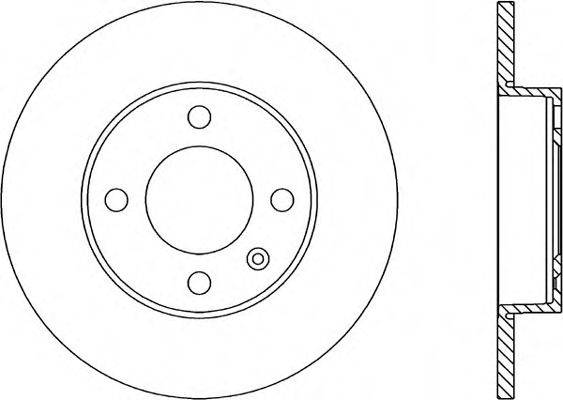 OPEN PARTS BDA157310 гальмівний диск