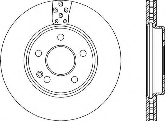 OPEN PARTS BDA219020 гальмівний диск