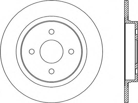 OPEN PARTS BDA234610 гальмівний диск
