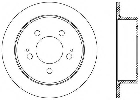 OPEN PARTS BDA252710 гальмівний диск