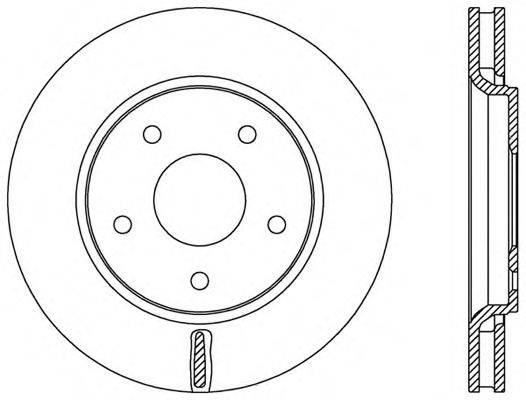 OPEN PARTS BDA253420 гальмівний диск
