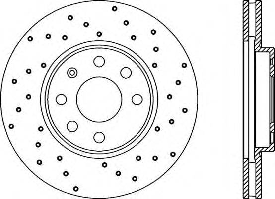 OPEN PARTS BDRS188025 гальмівний диск