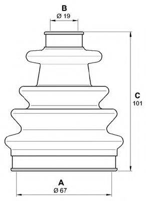 OPEN PARTS SJK713000 Комплект пильника, приводний вал