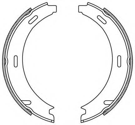 OPEN PARTS BSA204000 Комплект гальмівних колодок