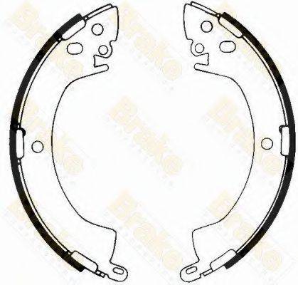 BRAKE ENGINEERING SH1185 Комплект гальмівних колодок