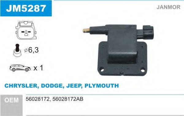 JANMOR JM5287 Котушка запалювання