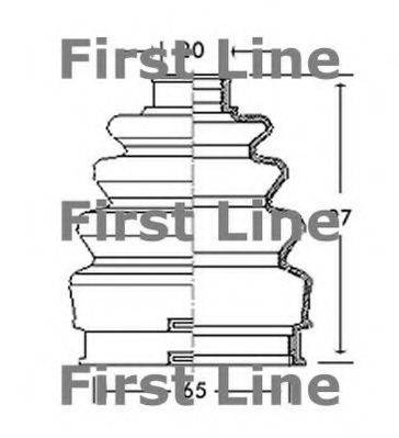 FIRST LINE FCB2739 Пильовик, приводний вал