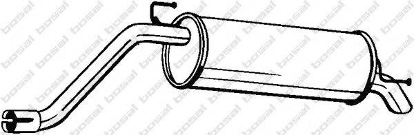 BOSAL 148165 Глушник вихлопних газів кінцевий