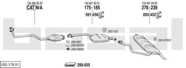 BOSAL 05217951 Система випуску ОГ