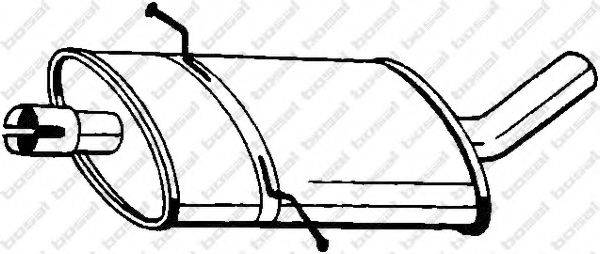 BOSAL 175429 Середній глушник вихлопних газів