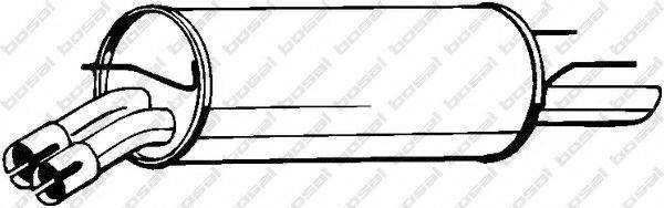 BOSAL 185713 Глушник вихлопних газів кінцевий