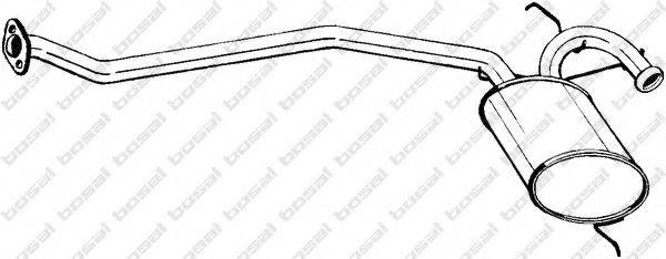 BOSAL 279259 Середній глушник вихлопних газів