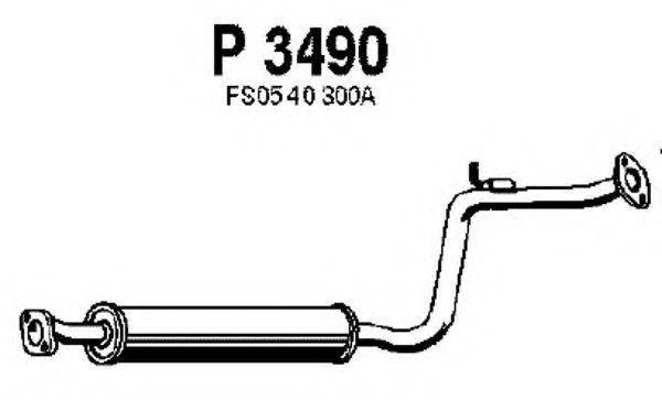 FENNO P3490 Середній глушник вихлопних газів