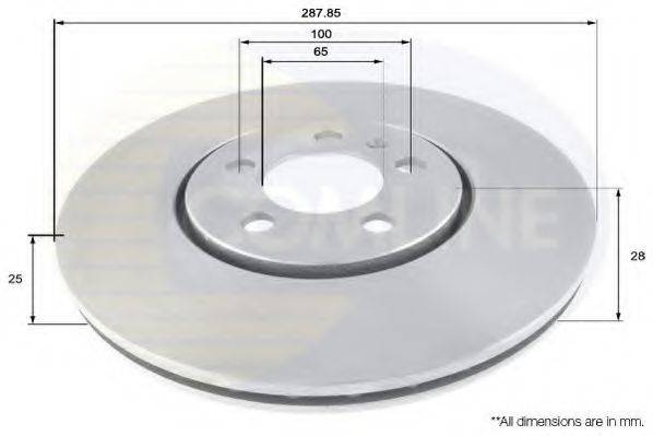 COMLINE ADC1463V гальмівний диск