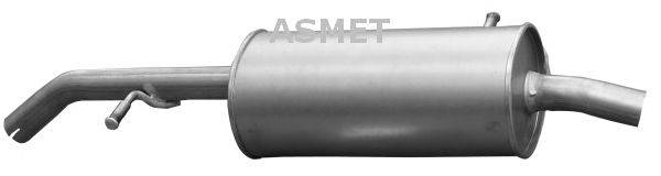 ASMET 09071 Глушник вихлопних газів кінцевий