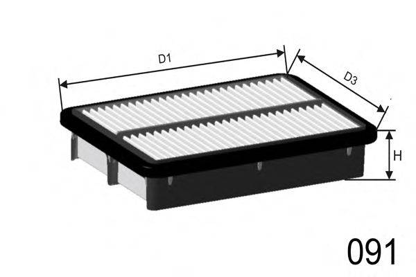 MISFAT P495 Повітряний фільтр