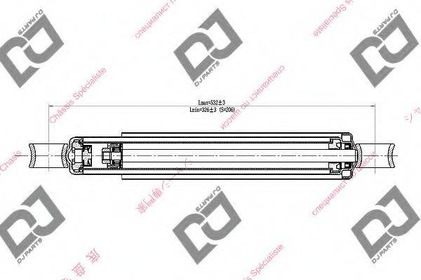DJ PARTS DS1580HT Амортизатор