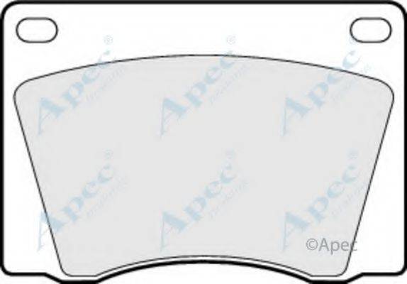 APEC BRAKING PAD522 Комплект гальмівних колодок, дискове гальмо