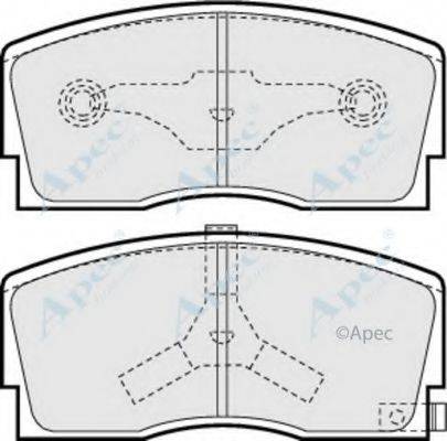 APEC BRAKING PAD606 Комплект гальмівних колодок, дискове гальмо