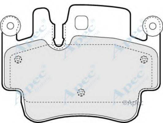 APEC BRAKING PAD1423 Комплект гальмівних колодок, дискове гальмо