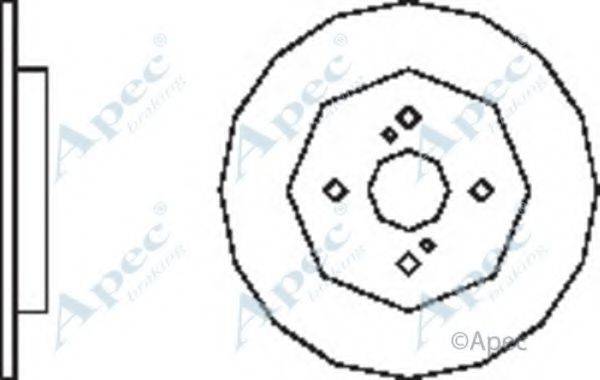 APEC BRAKING DSK2525 гальмівний диск