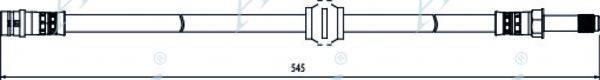 APEC BRAKING HOS4044 Гальмівний шланг