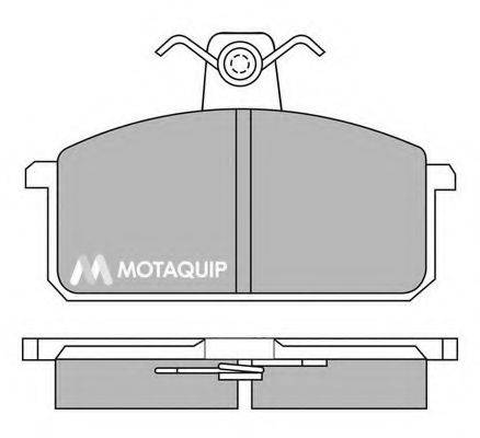 MOTAQUIP LVXL278 Комплект гальмівних колодок, дискове гальмо