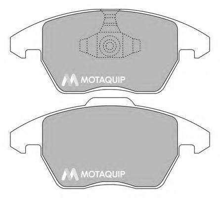 MOTAQUIP LVXL1254 Комплект гальмівних колодок, дискове гальмо