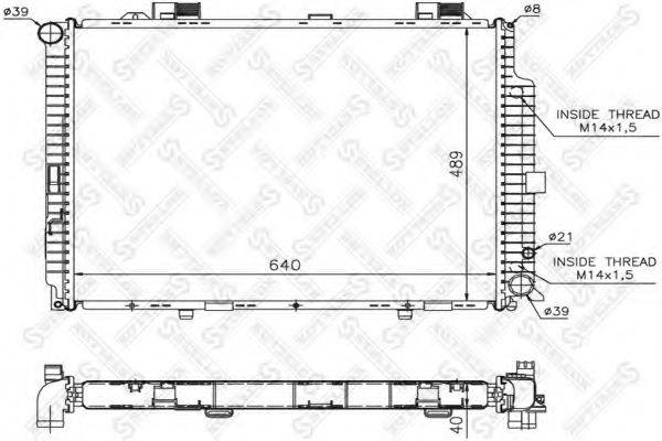 STELLOX 1025220SX Радіатор, охолодження двигуна