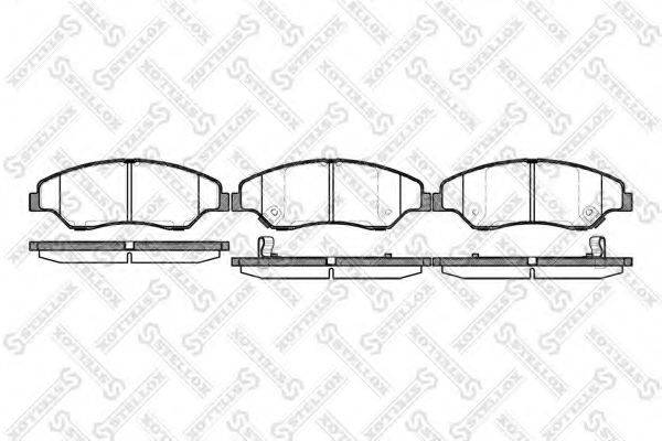 STELLOX 750002SX Комплект гальмівних колодок, дискове гальмо