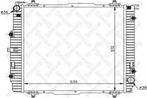 STELLOX 1025881SX Радіатор, охолодження двигуна