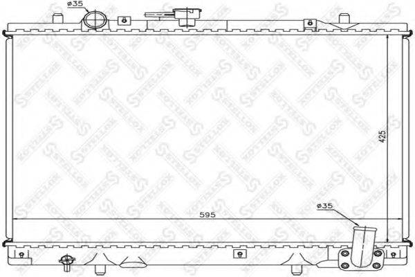 STELLOX 1025966SX Радіатор, охолодження двигуна