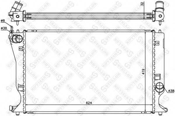 STELLOX 1026319SX Радіатор, охолодження двигуна