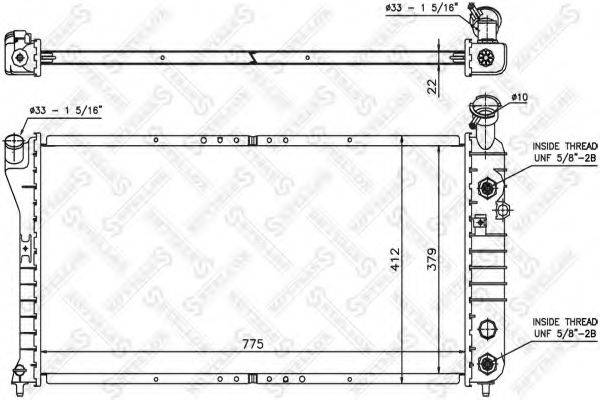 STELLOX 1026738SX Радіатор, охолодження двигуна