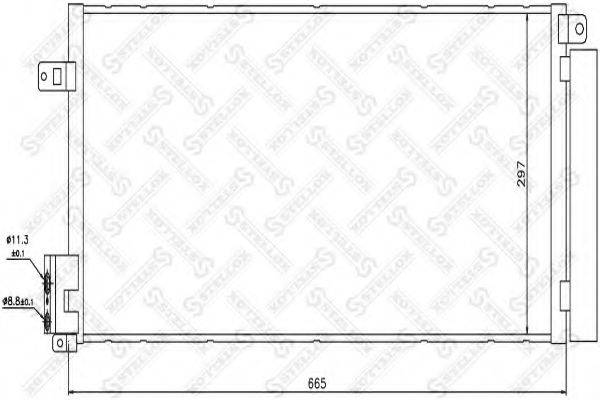 STELLOX 1045092SX Конденсатор, кондиціонер