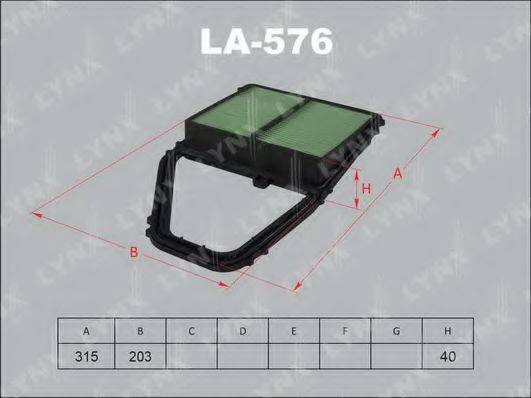 LYNXAUTO LA576 Повітряний фільтр