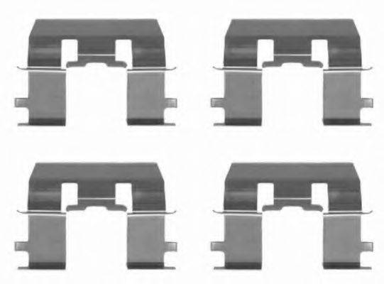 HELLA PAGID 8DZ355203021 Комплектуючі, колодки дискового гальма