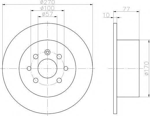 HELLA PAGID 8DD355102481 гальмівний диск
