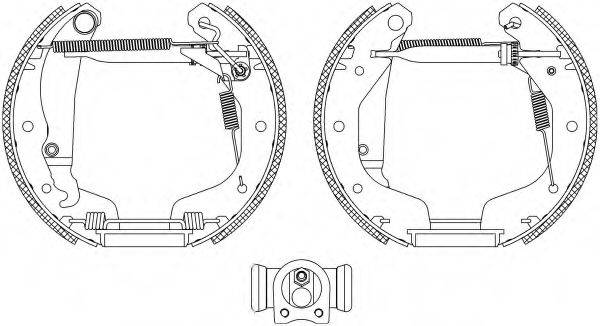HELLA PAGID 8DB355004201 Комплект гальмівних колодок