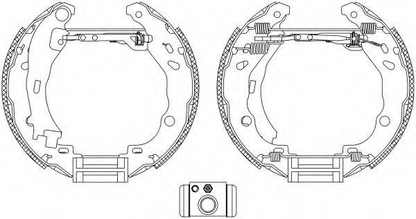 HELLA PAGID 8DB355004921 Комплект гальмівних колодок