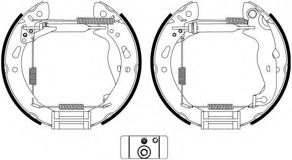 HELLA PAGID 8DB355022921 Комплект гальмівних колодок