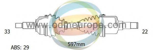 ODM-MULTIPARTS 18231041 Приводний вал