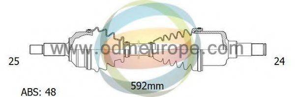 ODM-MULTIPARTS 18161062 Приводний вал