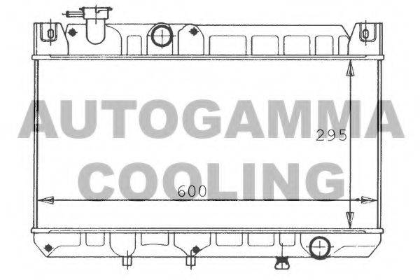 AUTOGAMMA 100479 Радіатор, охолодження двигуна