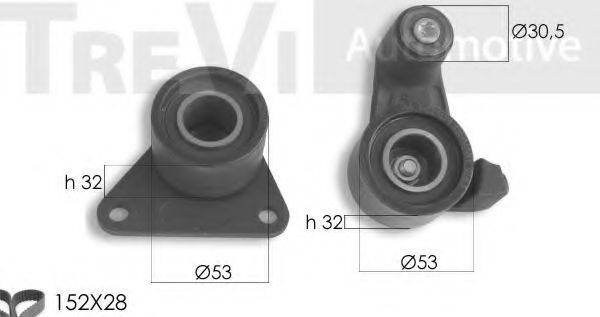 TREVI AUTOMOTIVE KD1418 Комплект ременя ГРМ